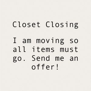 Closet Closing Sale